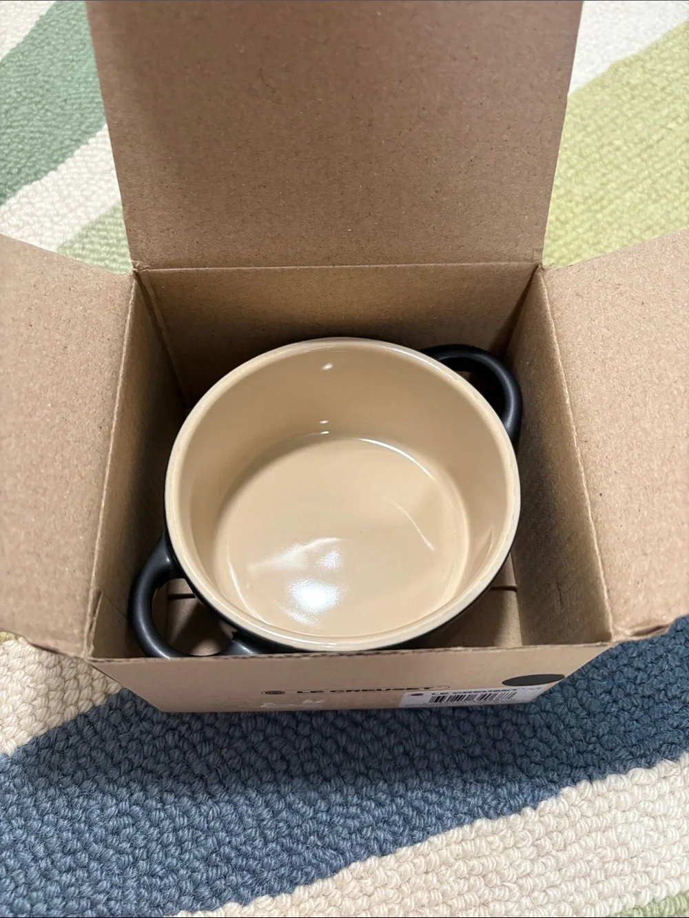 Le Creuset Black Bat Mini Cocotte with Lid